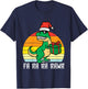 Kids Christmas Trex Fa Ra Ra Rawr Xmas Dino Boys Kids Toddler T-Shirt - T-Shirt | Navy