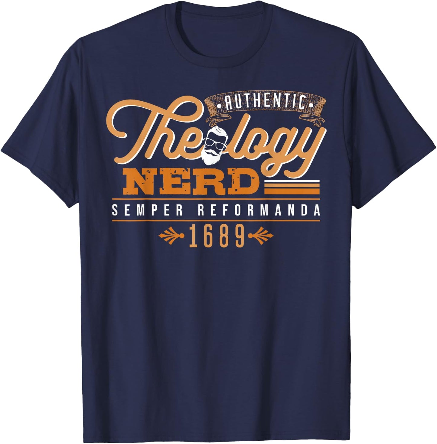 Theology Nerd 1689 Reformed Christian Seminary T-Shirt - T-Shirt | Navy