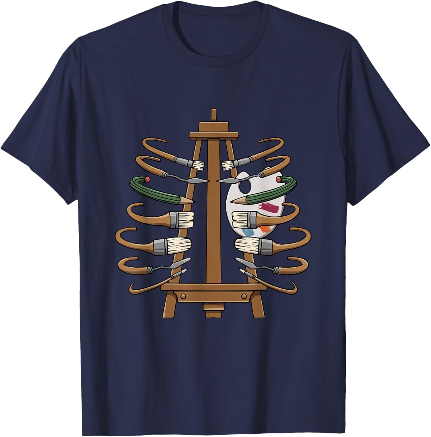 Art Teacher Graphic Artist Art Educator T-Shirt - T-Shirt | Navy