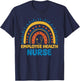 Cute Employee Health Nurse Boho Rainbow Occupational Health T-Shirt - T-Shirt | Navy