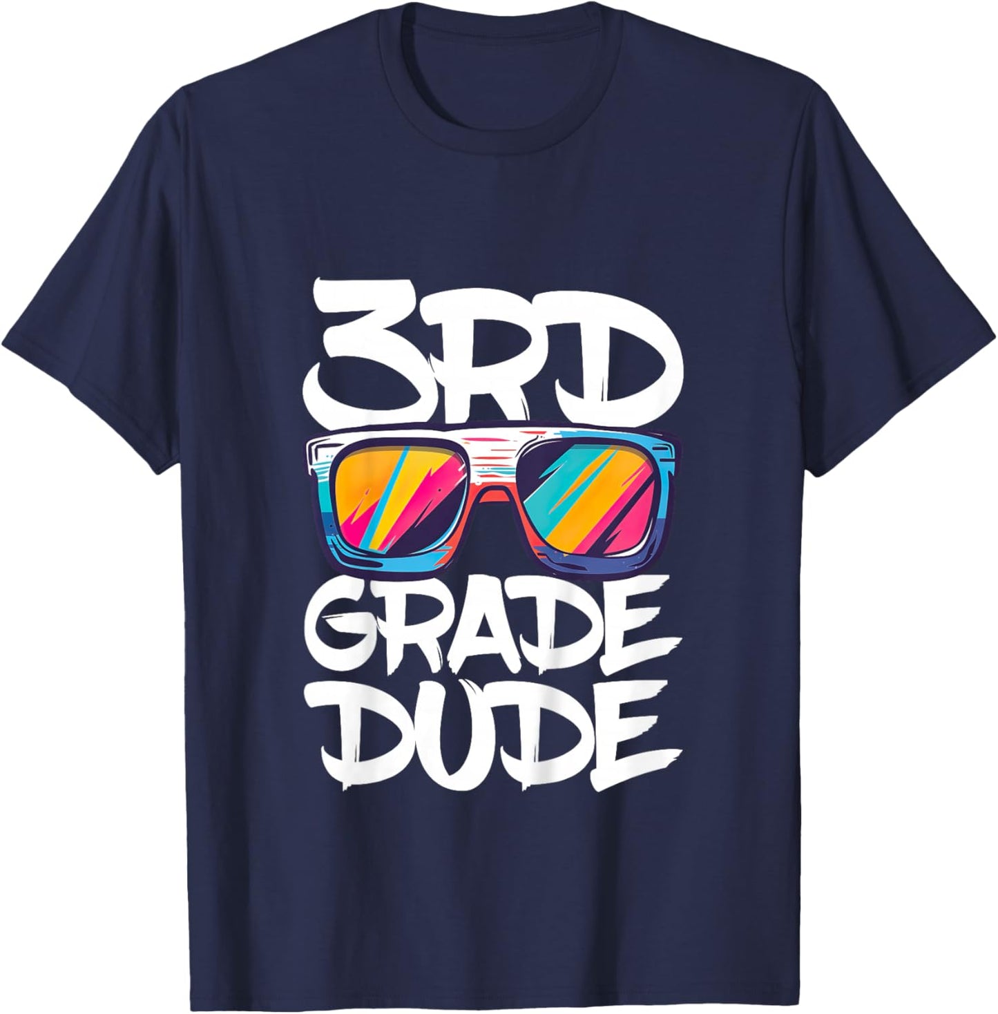 3rd Grade Dude Shirt Back To School Third Grade Boy Girl T-Shirt - T-Shirt | Navy