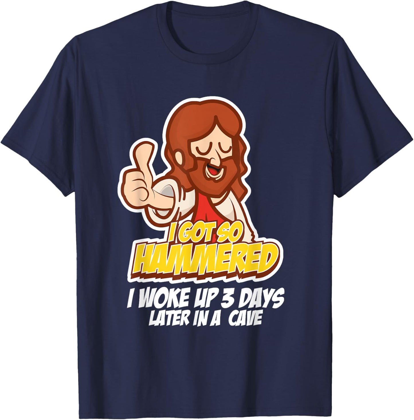Jesus Easter Shirt Men Funny Religious Gifts Christian T-Shirt - T-Shirt | Navy
