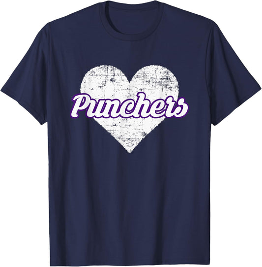 Mason Punchers Over Heart T-Shirt - T-Shirt | Navy