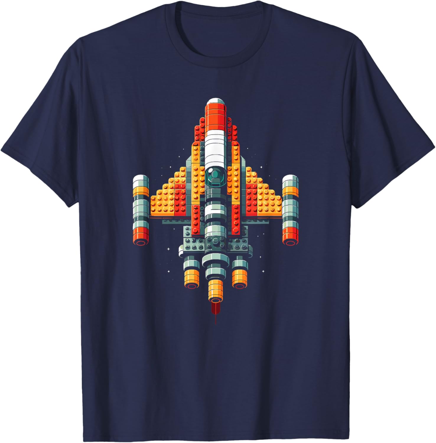 Master Builder Bricks Blocks Play Toys Building Blocks T-Shirt - T-Shirt | Navy