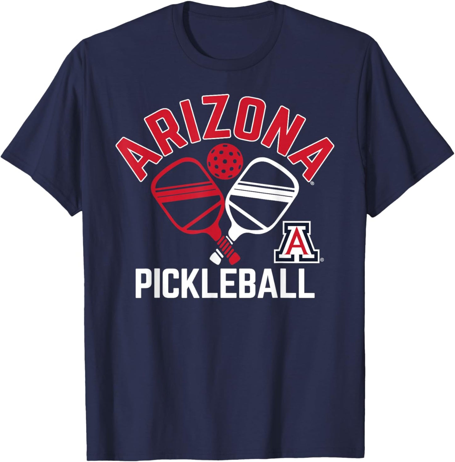 Arizona Wildcats Pickleball Navy Officially Licensed T-Shirt - T-Shirt | Navy