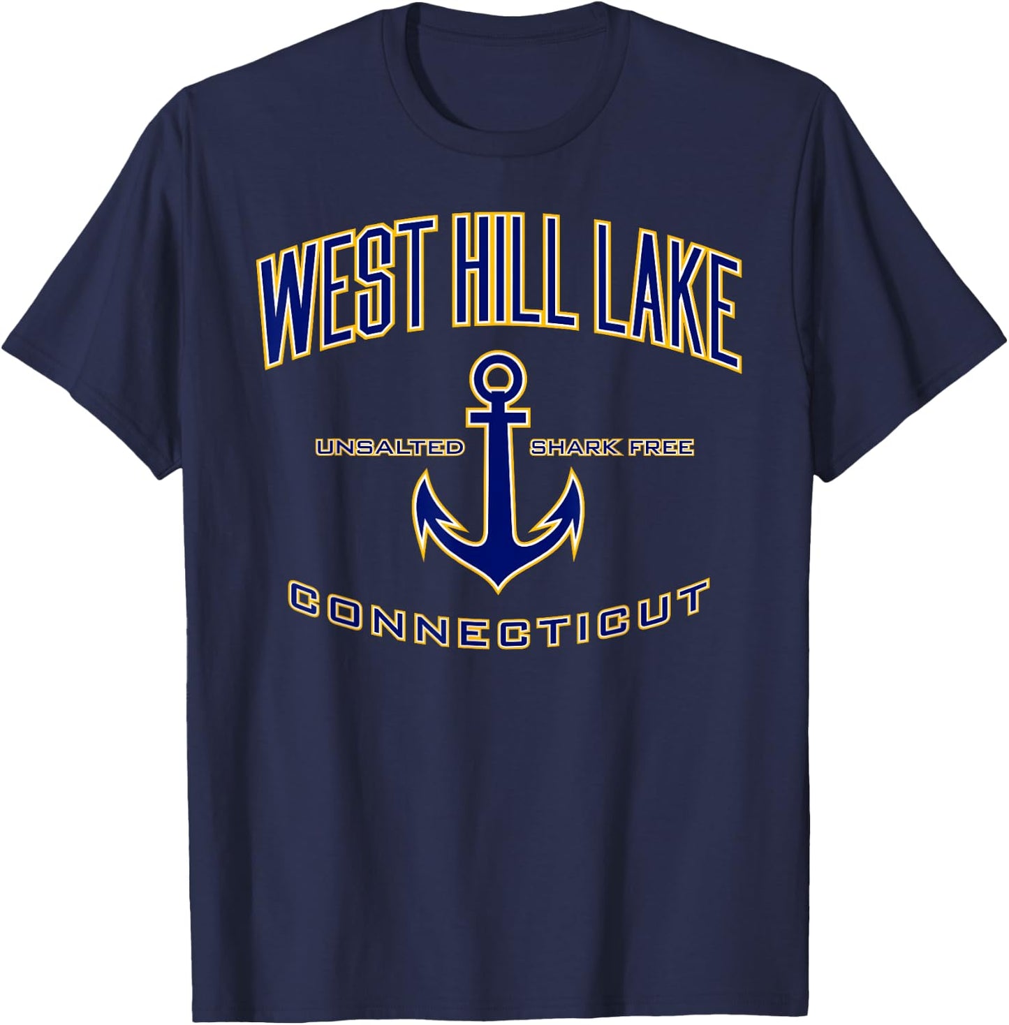 West Hill Lake CT T-Shirt - T-Shirt | Navy