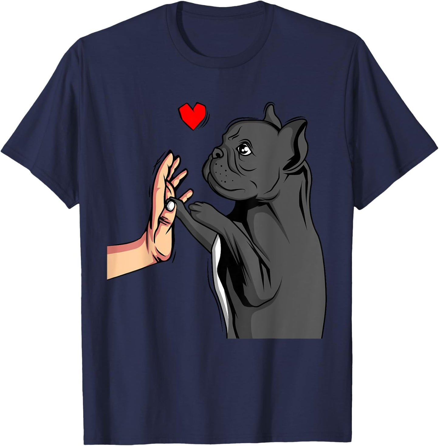 French Bulldog Frenchie Love Cute Dog Mom Funny Girls Gift T-Shirt - T-Shirt | Navy