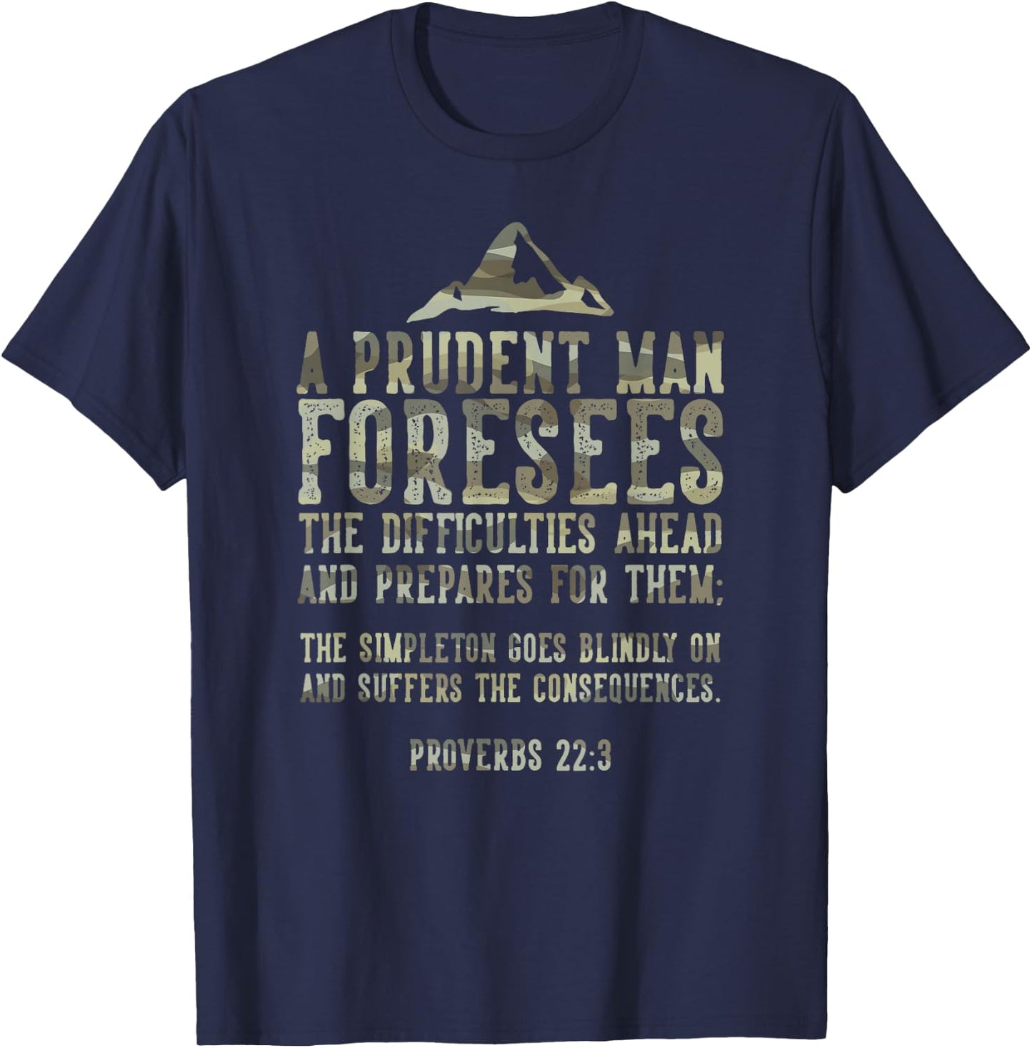 Bible Prepping Quote Prepper Gift T-Shirt - T-Shirt | Navy