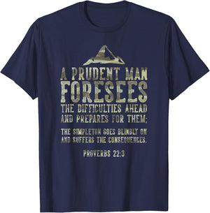 Bible Prepping Quote Prepper Gift T-Shirt - T-Shirt | Navy