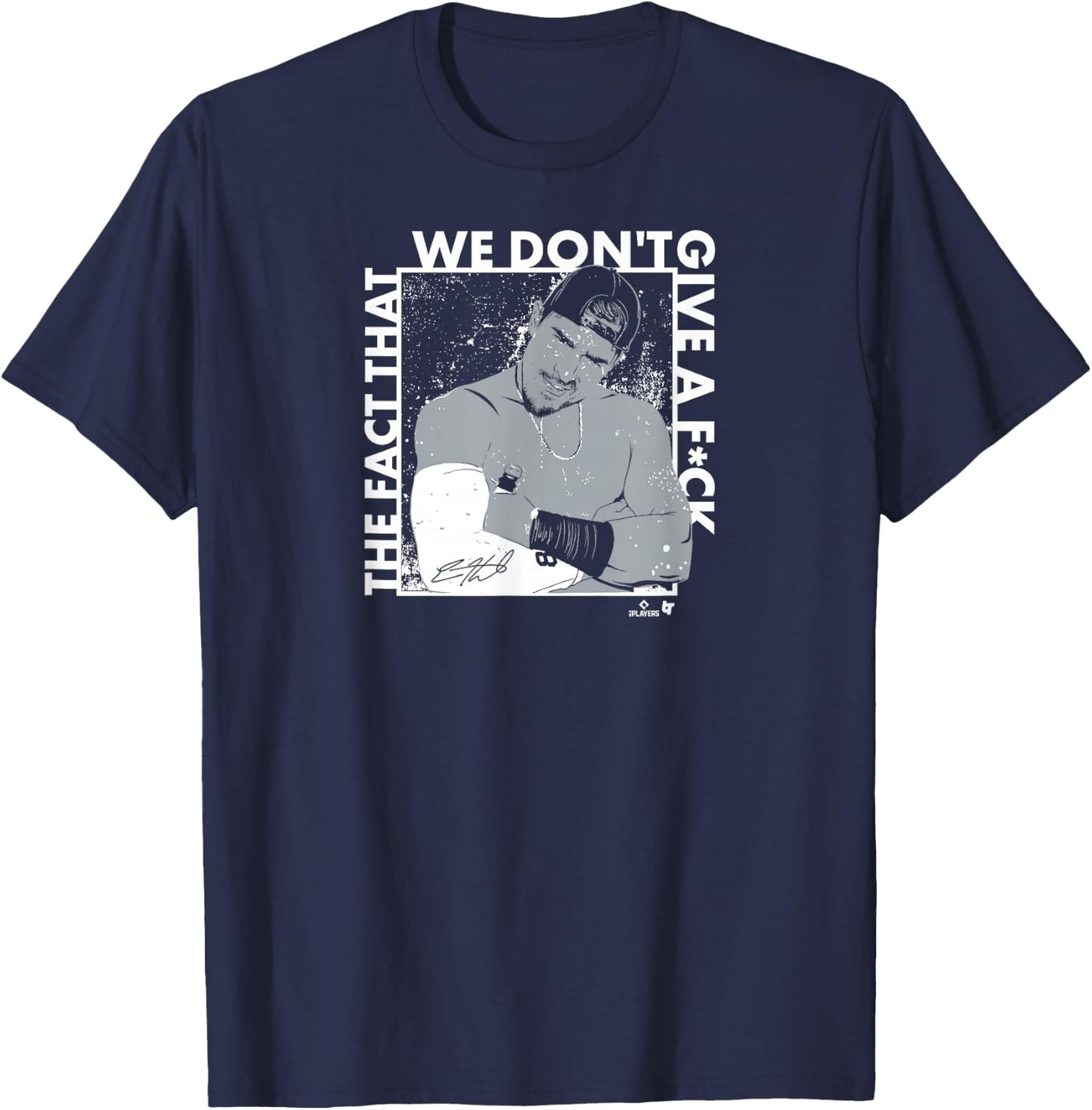 Kike Hernandez - We Don't Give a F- Los Angeles Baseball T-Shirt - T-Shirt | Navy