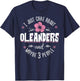 Oleanders Flower Design - I Just Care About Oleanders T-Shirt - T-Shirt | Navy