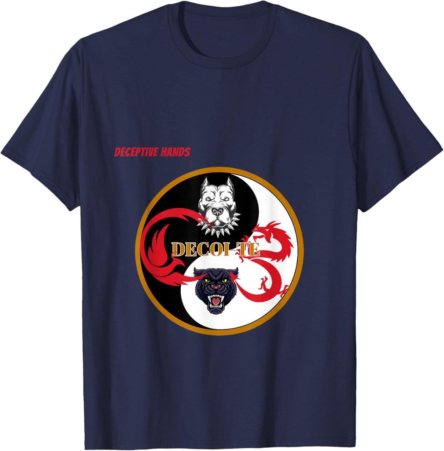 Grand Master Jerry Campbell's De-coite Deceptive Hands T-Shirt - T-Shirt | Navy
