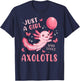 Axolotl Kawaii Cute Butterfly Anime Axolotl for Girls Kids T-Shirt - T-Shirt | Navy