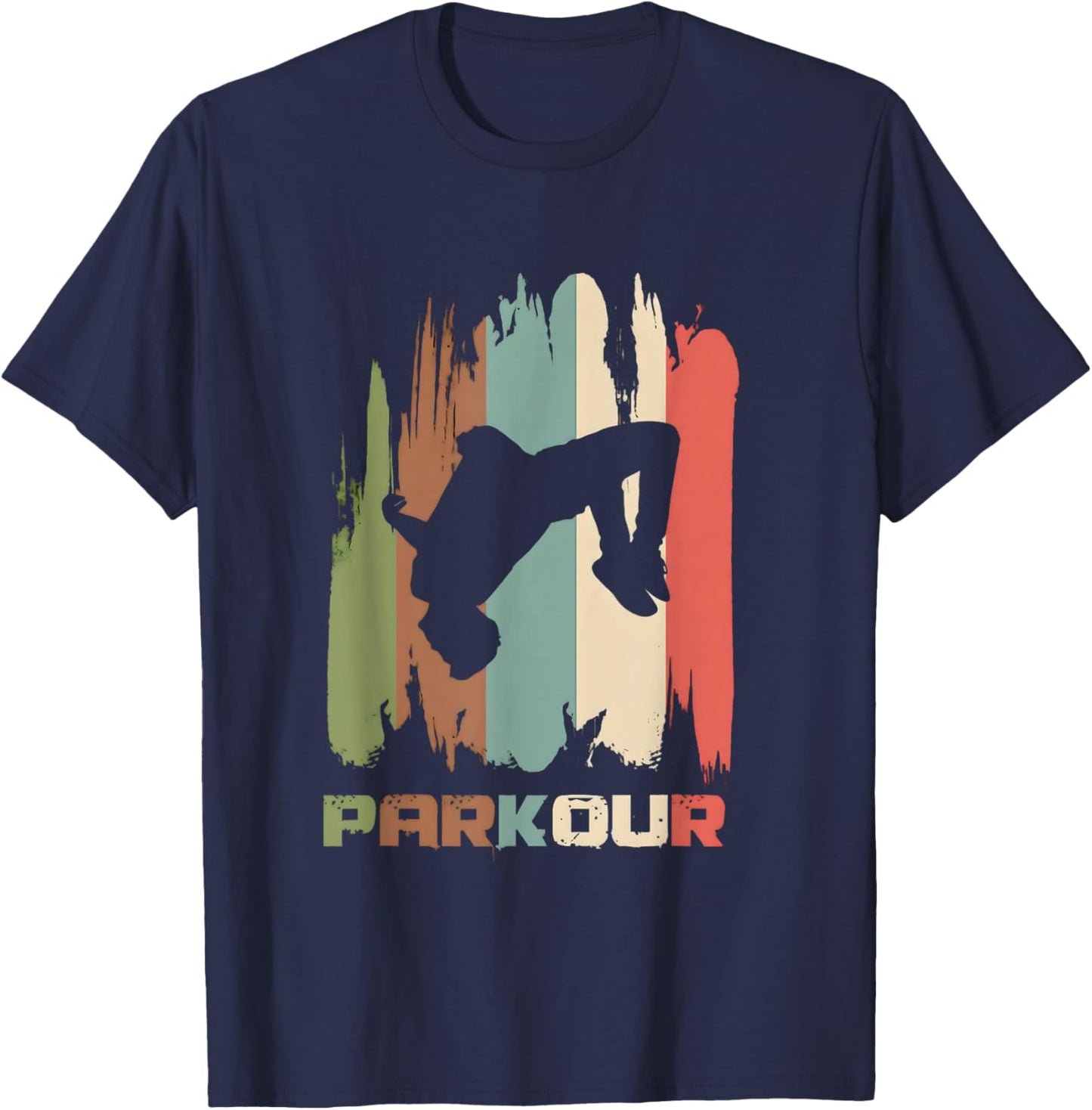 Vintage parkour boys Shirt parkour Lovers and girls T-Shirt - T-Shirt | Navy
