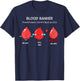 Blood Bank Blood Type Medical Lab Science Laboratory Blood T-Shirt - T-Shirt | Navy