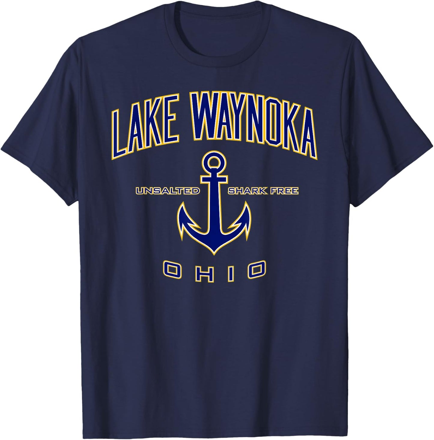 Lake Waynoka Shirt , Men, Girls & Boys T-Shirt - T-Shirt | Navy