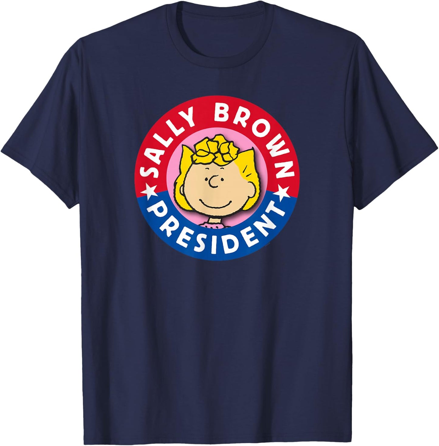 Peanuts Sally Brown as President T-Shirt - T-Shirt | Navy