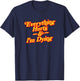 Everything Hurts & I'm Dying Vintage 80s Sarcasm T-Shirt - T-Shirt | Navy