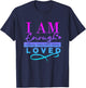 I Am Enough Strong Beautiful Kind Loved T-Shirt - T-Shirt | Navy