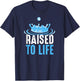 Raised to Life Water Baptism T-Shirt - T-Shirt | Navy