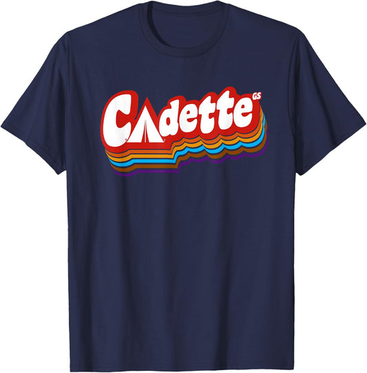 Girls Cadette retro troop | Scouting T-Shirt - T-Shirt | Navy
