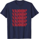 VANNIN' Retro Red Design T-Shirt - T-Shirt | Navy