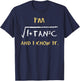 I'm sec (C) and I Know It T-Shirt - T-Shirt | Navy