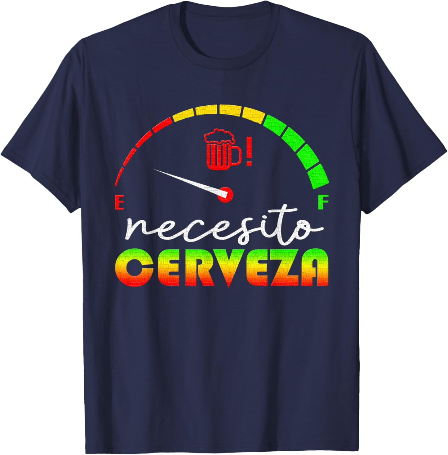 Necesito Cerveza Shirt - Cerveza T-Shirt - T-Shirt | Navy