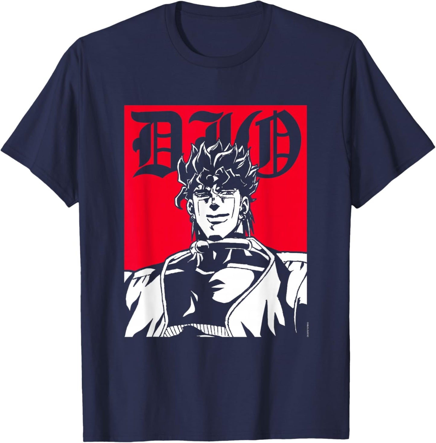 JoJo's Bizarre Adventure Stardust Crusaders DIO Anime T-Shirt - T-Shirt | Navy