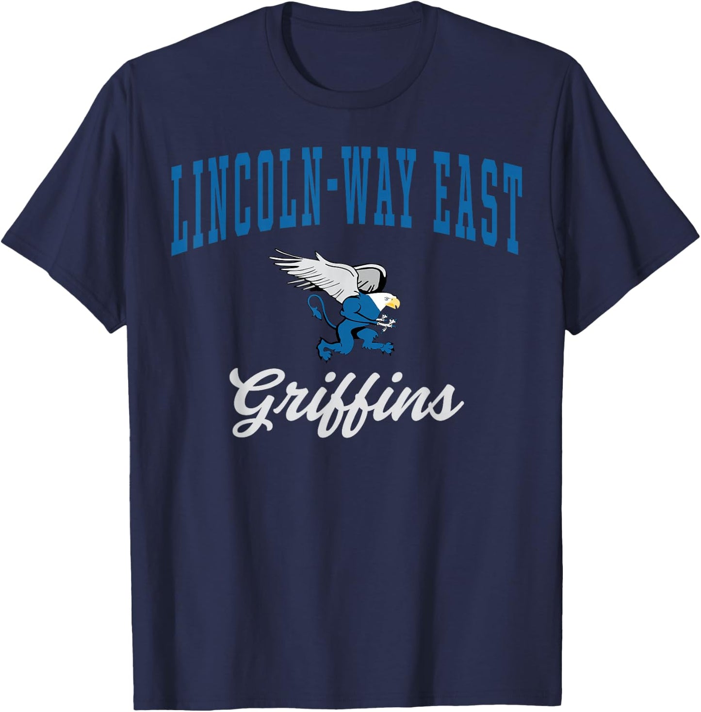 Lincoln-Way East High School Griffins C7 T-Shirt - T-Shirt | Navy