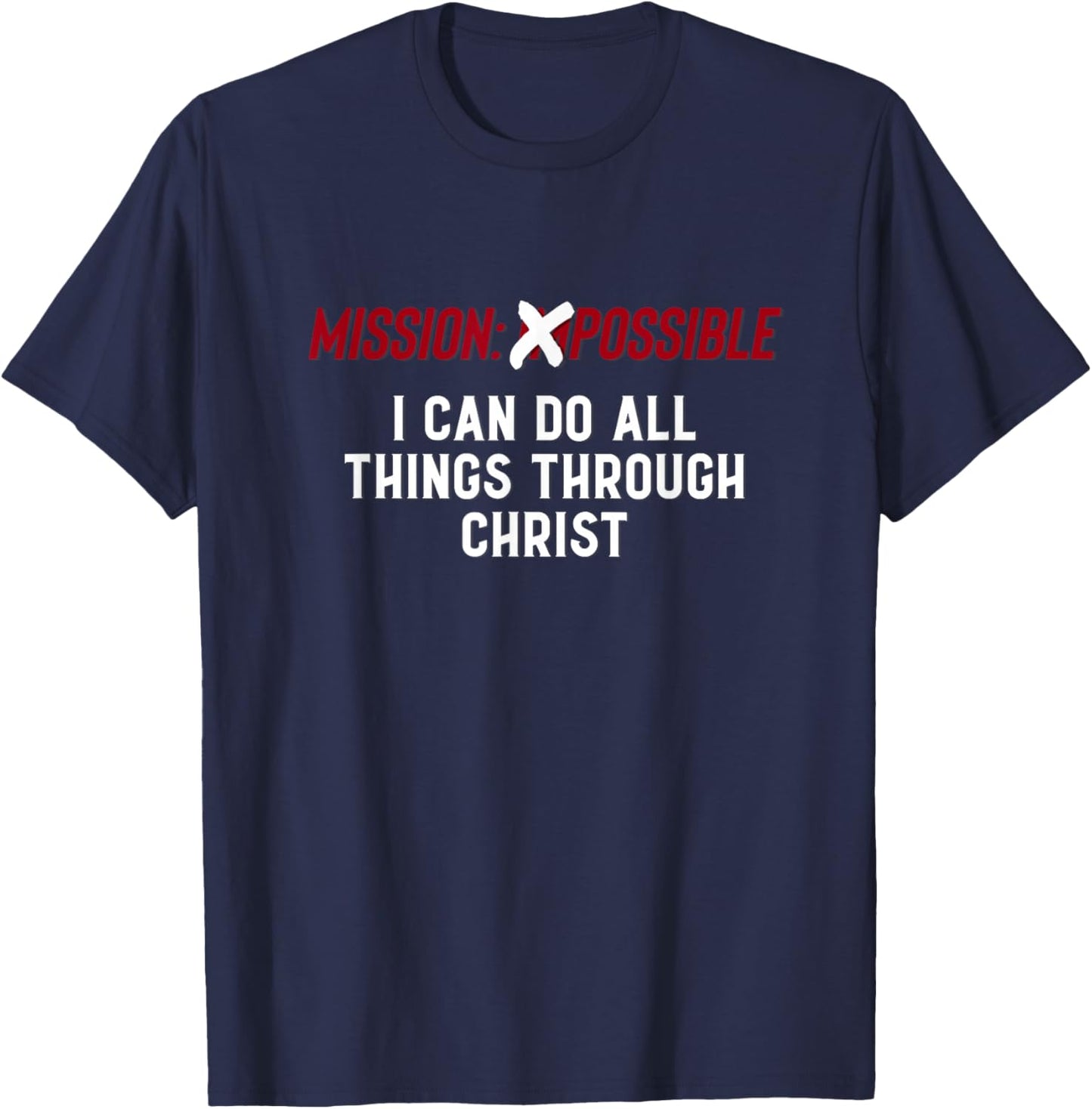 Mission Possible Missionary Gift LDS Elders, Sisters T-Shirt - T-Shirt | Navy