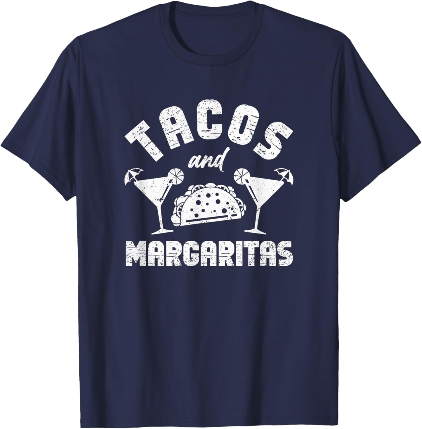 Tacos and Margaritas Men and Adult Cinco de Mayo T-Shirt - T-Shirt | Navy