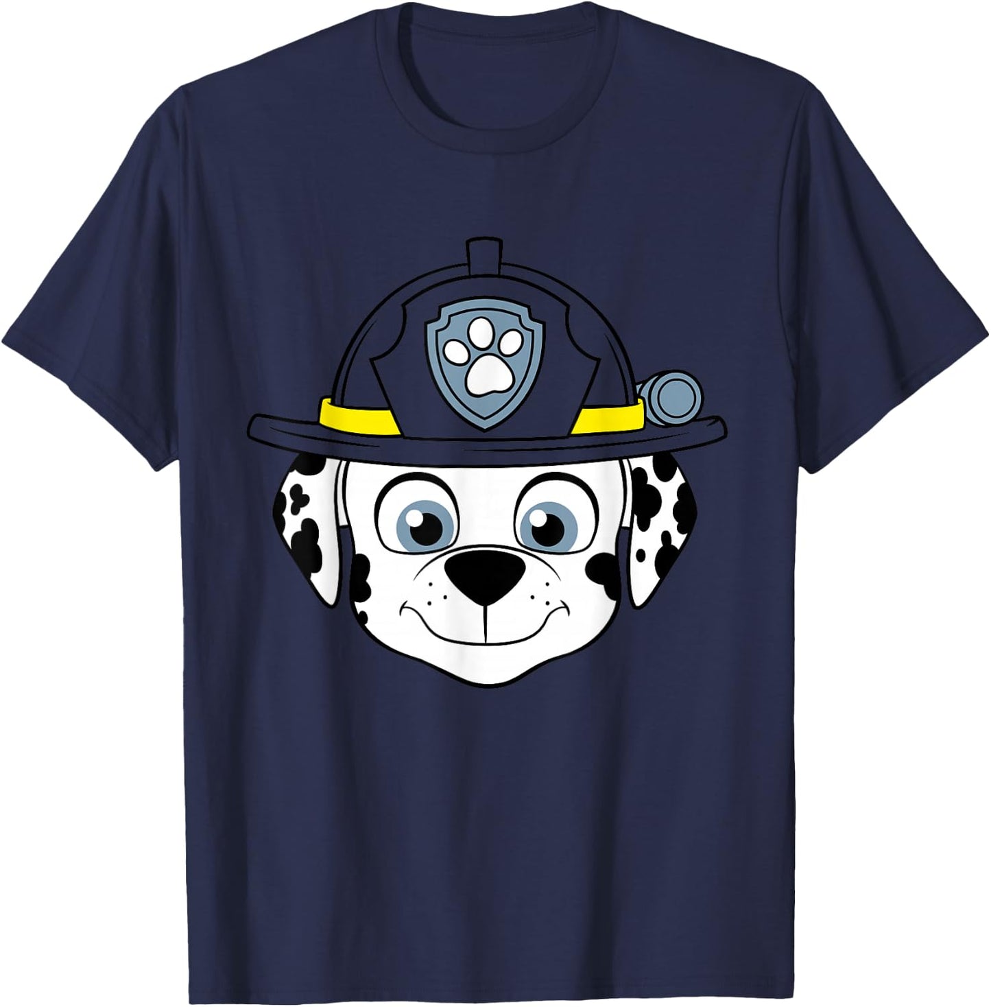 Firedog Marshall Face Paw Patrol T-Shirt - T-Shirt | Navy