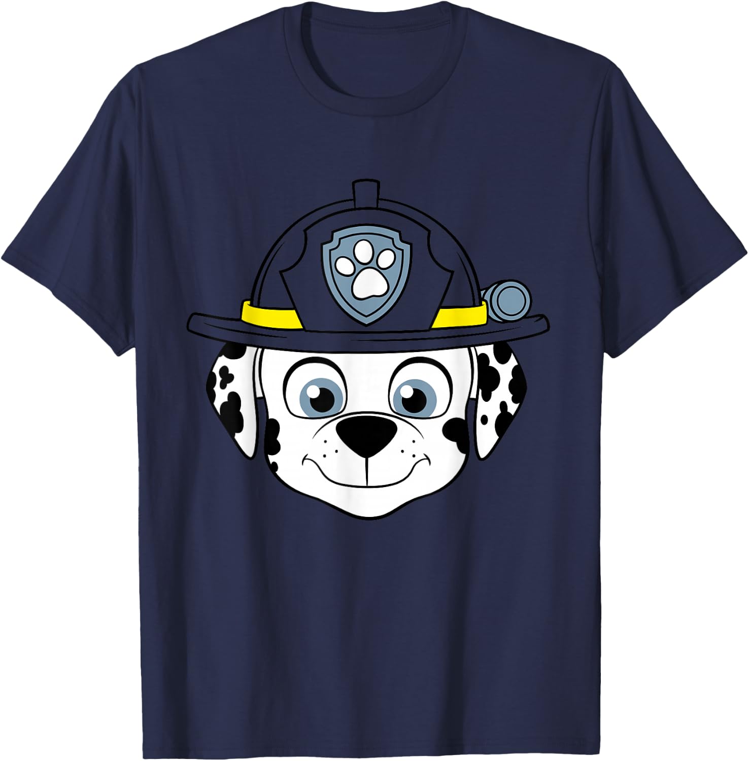Firedog Marshall Face Paw Patrol T-Shirt - T-Shirt | Navy