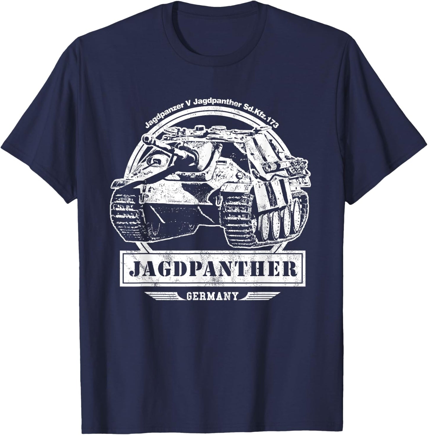 Jagdpanther WW2 German Tank Shirt T-Shirt - T-Shirt | Navy
