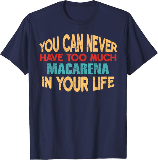 Funny Macarena Personalised First Name Joke Item T-Shirt - T-Shirt | Navy