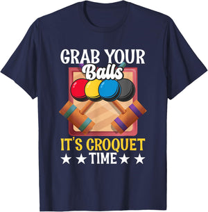 Funny Croquet Quote Mallet Sport Enthusiast Playing Croquet T-Shirt - T-Shirt | Navy