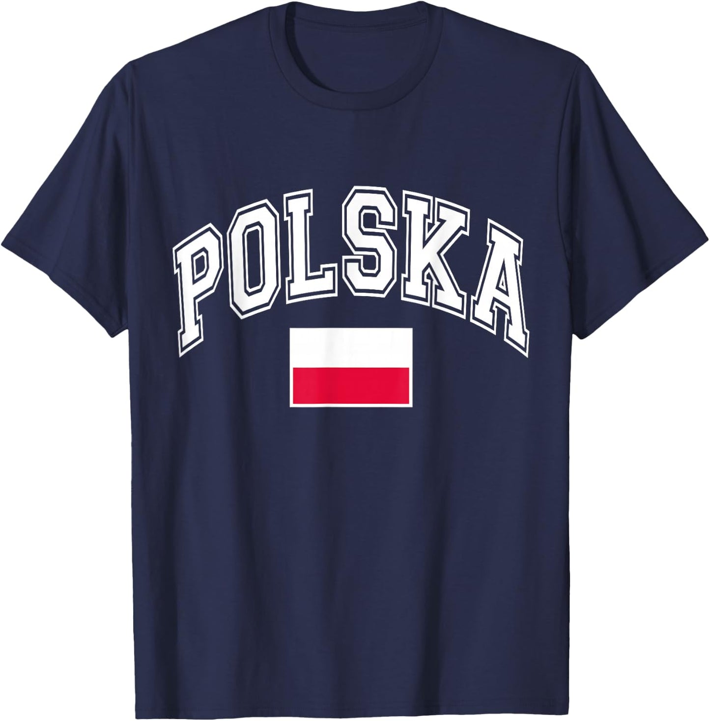 Polska Poland Polish Flag T-Shirt - T-Shirt | Navy
