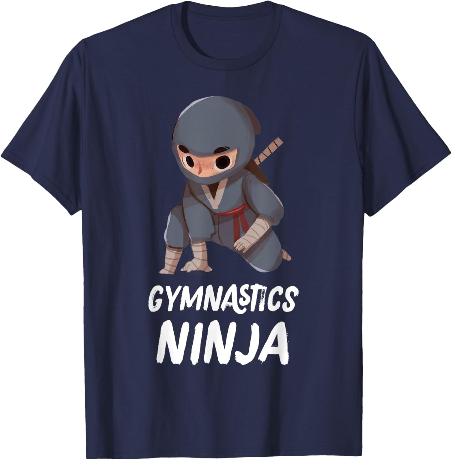 Gymnastics Ninja Boy Funny Sport T-Shirt - T-Shirt | Navy