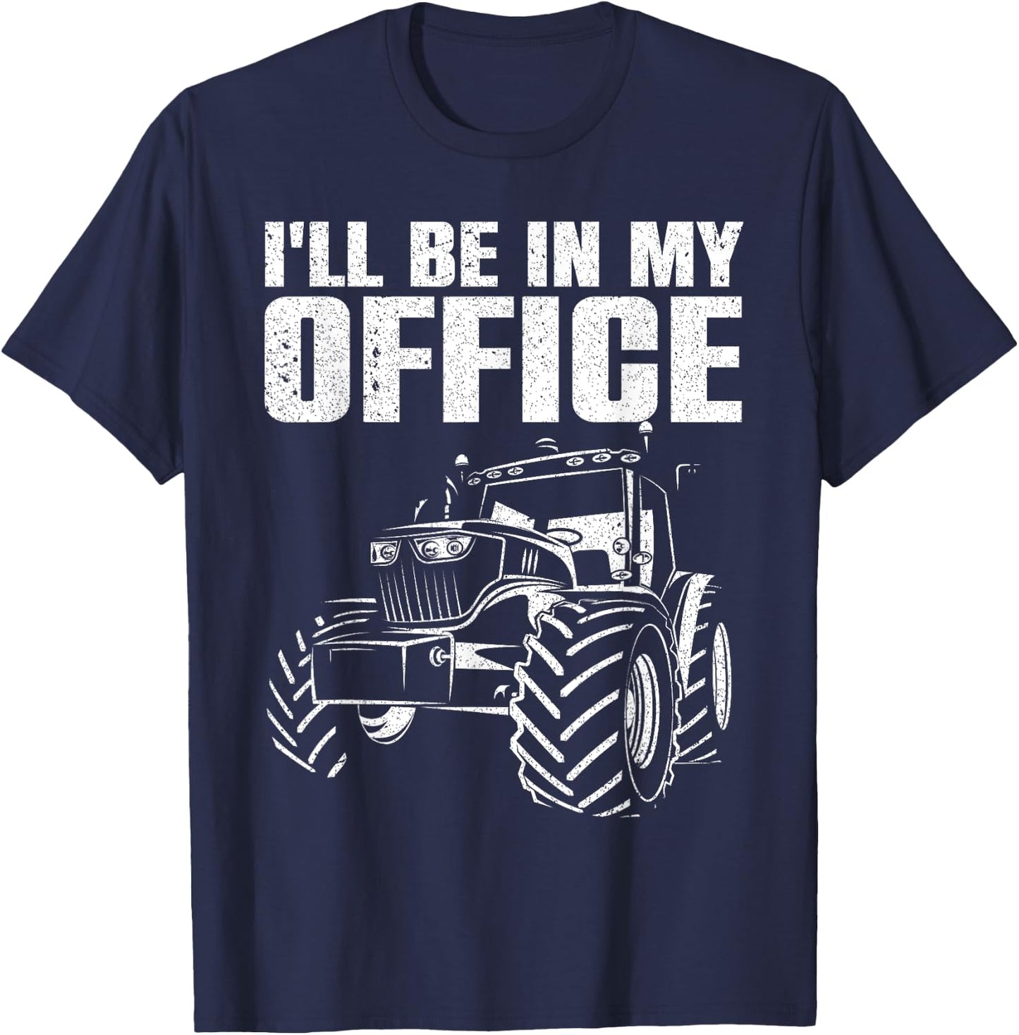 Best Tractor Women Farming Agriculture Farmer Office T-Shirt - T-Shirt | Navy