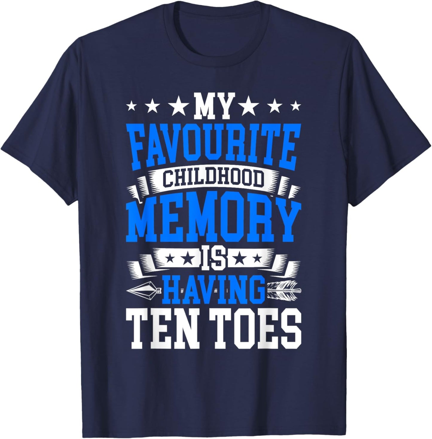 Diabetes Amputated Toes & Funny Toe Amputee T-Shirt - T-Shirt | Navy