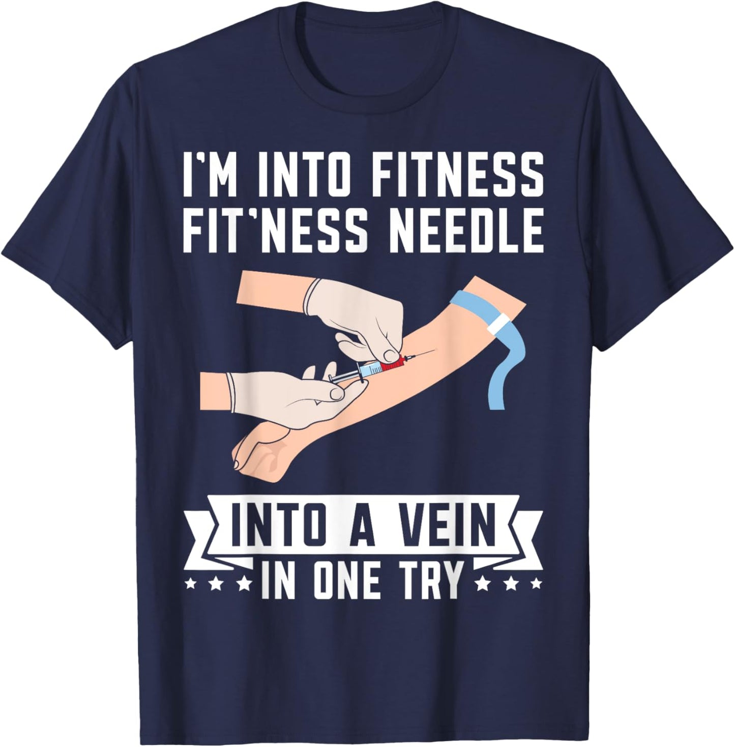 Phleb Phlebotomist T-Shirt - T-Shirt | Navy