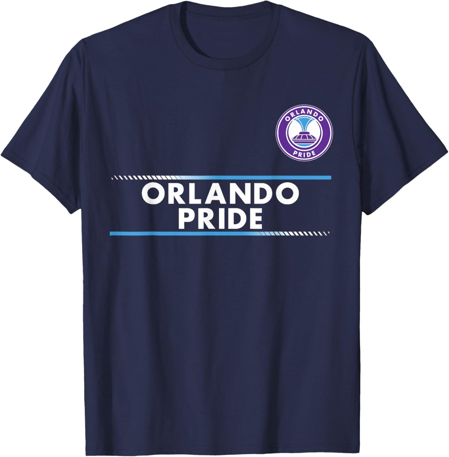 Officially Licensed Orlando Pride Soccer NWSL Apparel T-Shirt - T-Shirt | Navy