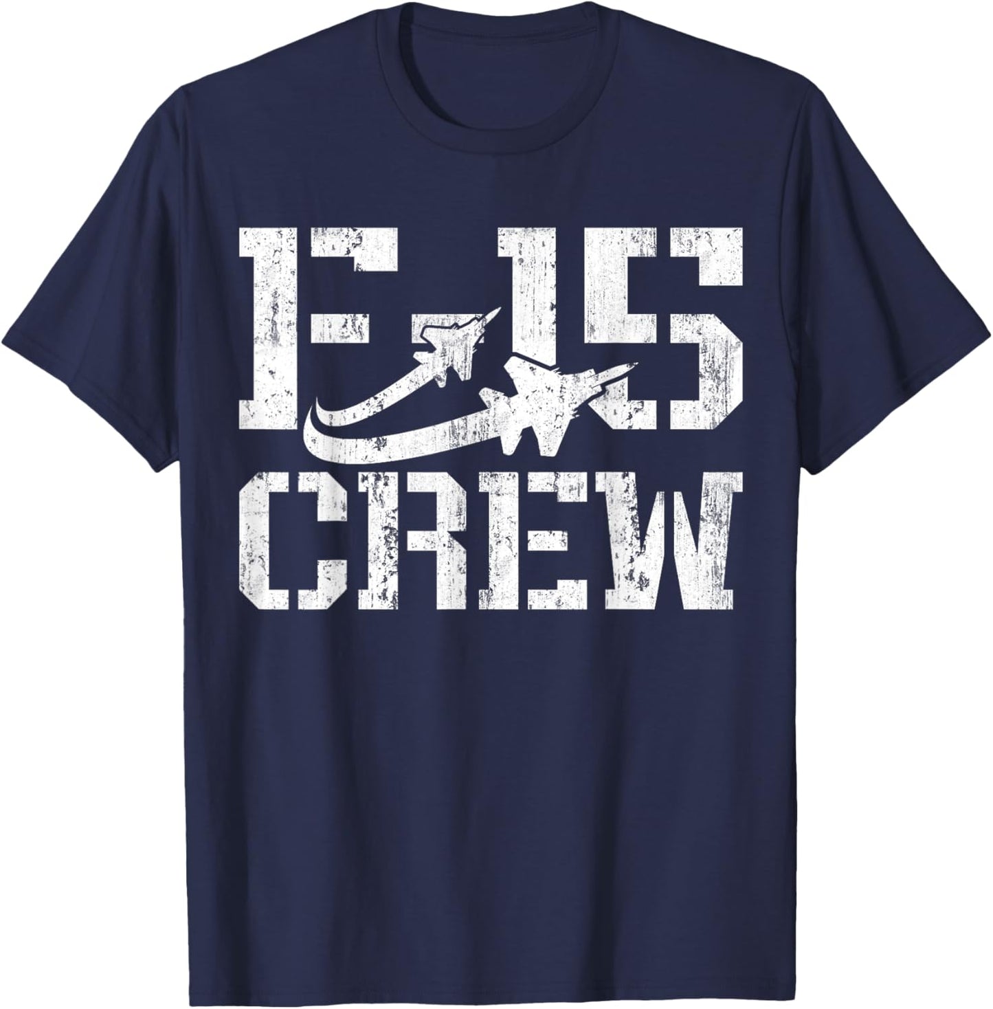 Eagle F-15 Jet Fighter Crew and Team Fighter Jet T-Shirt - T-Shirt | Navy