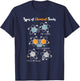 Types Of Chemical Bonds - Nerd Geek -Funny Chemistry Student T-Shirt - T-Shirt | Navy