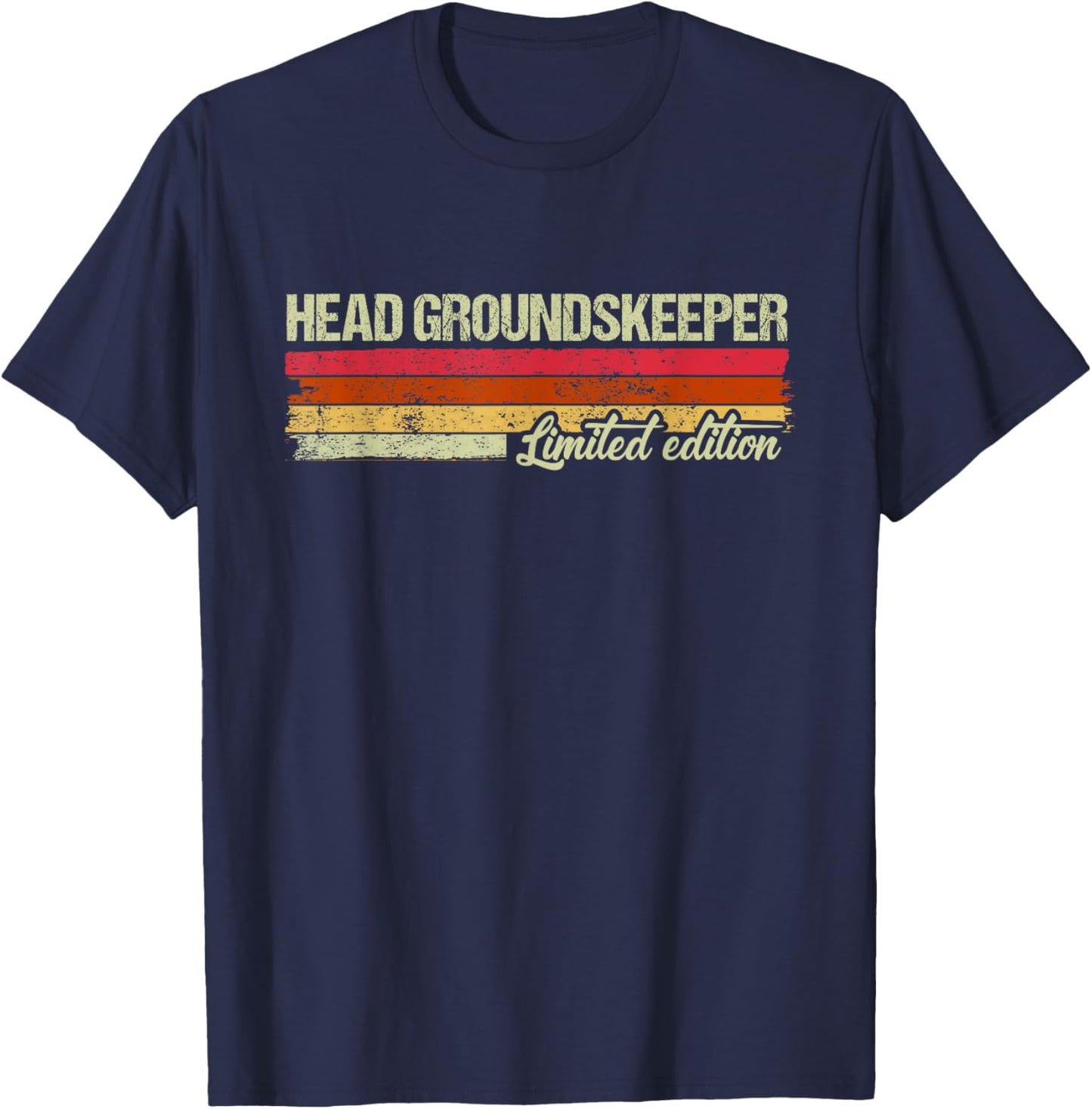 Vintage Head Groundskeeper Limited Edition T-Shirt - T-Shirt | Navy
