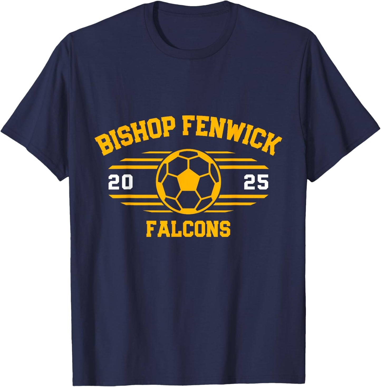 Bishop Fenwick Falcons Soccer Ball 2025 T-Shirt - T-Shirt | Navy