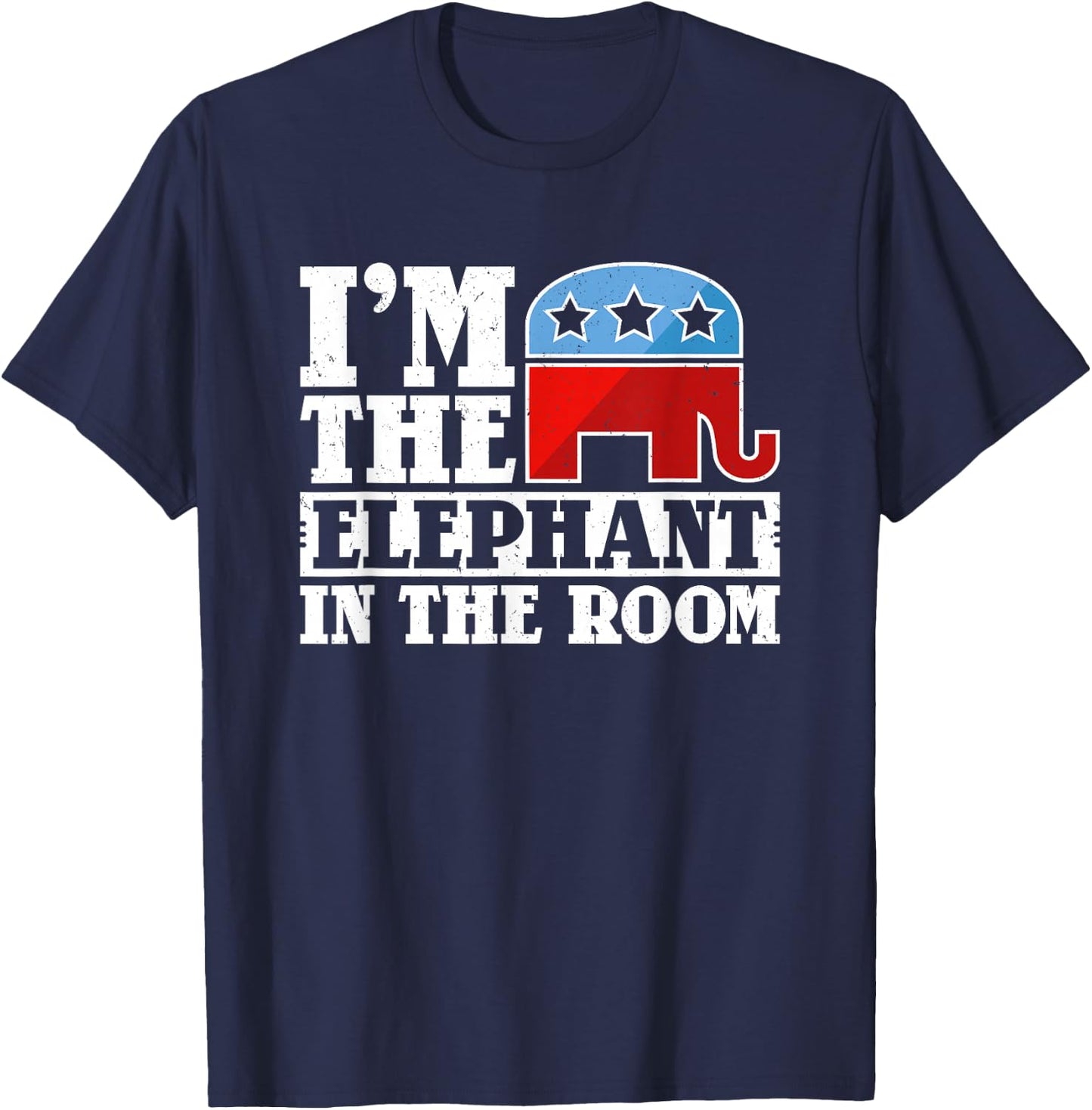 Republican GOP Conservative I'm the Elephant in the Room T-Shirt - T-Shirt | Navy