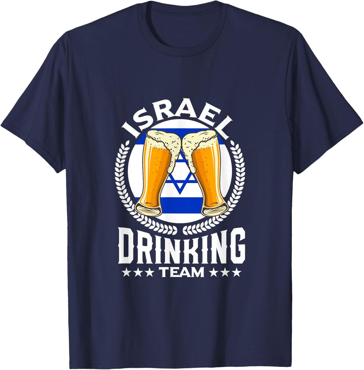 Israel Drinking Team T-Shirt - T-Shirt | Navy