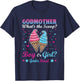 Godmother Ice Cream Whats The Scoop Gender Reveal Matching T-Shirt - T-Shirt | Navy